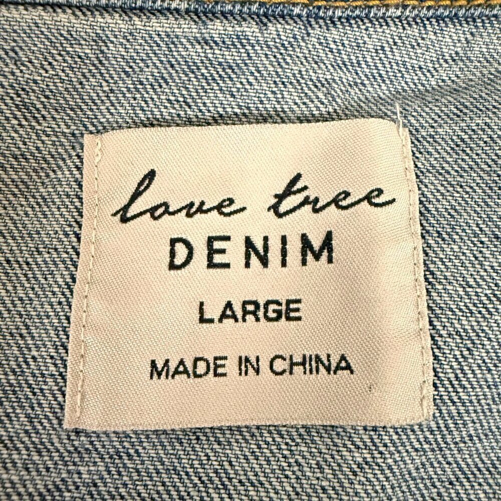 Love Tree Ruffle Denim Jacket - Picture 7 of 10